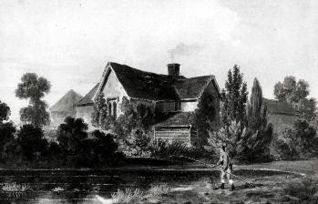 Potsgrove Manor in 1813 by George Sheppard [Z102-57]